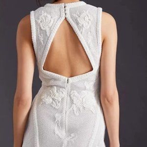 Anthropologie Mini Embroidered Not So Serious Dress